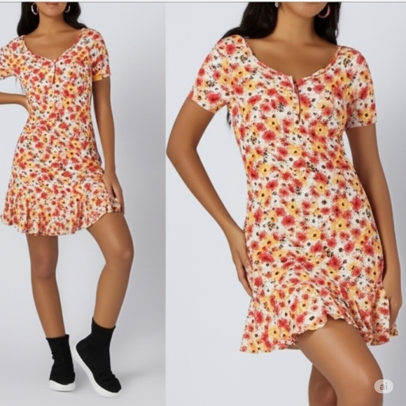 Eyeshadow Big Girls Short Sleeve Dress NWT - Picture 3 of 7